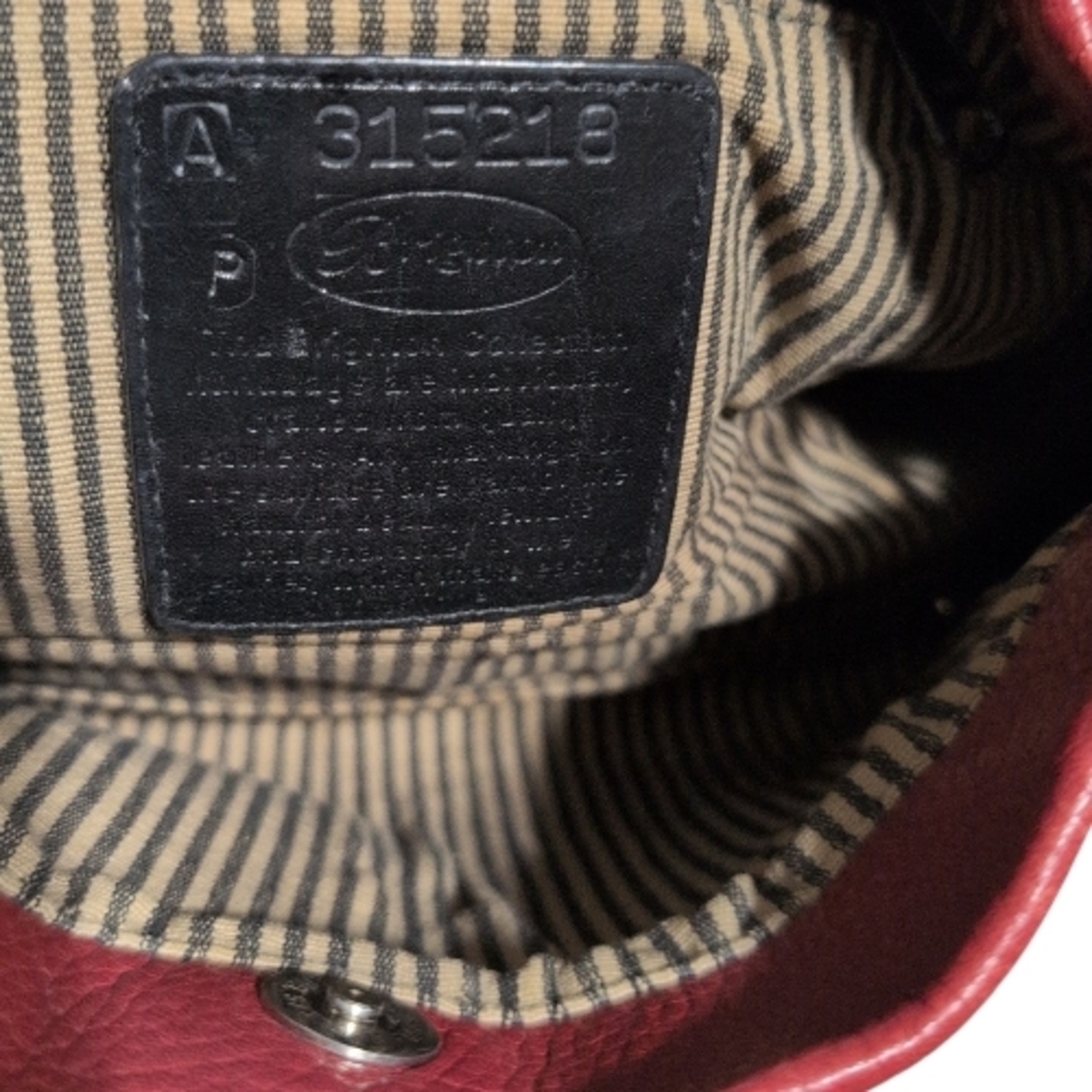 Brighton Red Leather Shoulder Bag with Braided Strap and Heart Charm - Picture 4 of 10